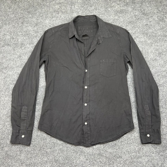 Frank & Eileen Tops - Frank & Eileen Barry Classic Relaxed Woven Button Up Shirt Black Small